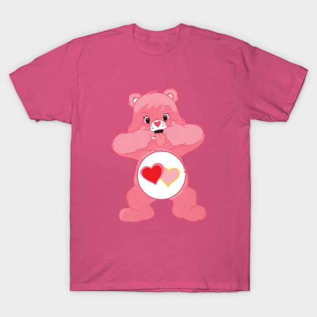 Love - a - lot bear sticking tongue out T-Shirt by tailspalette